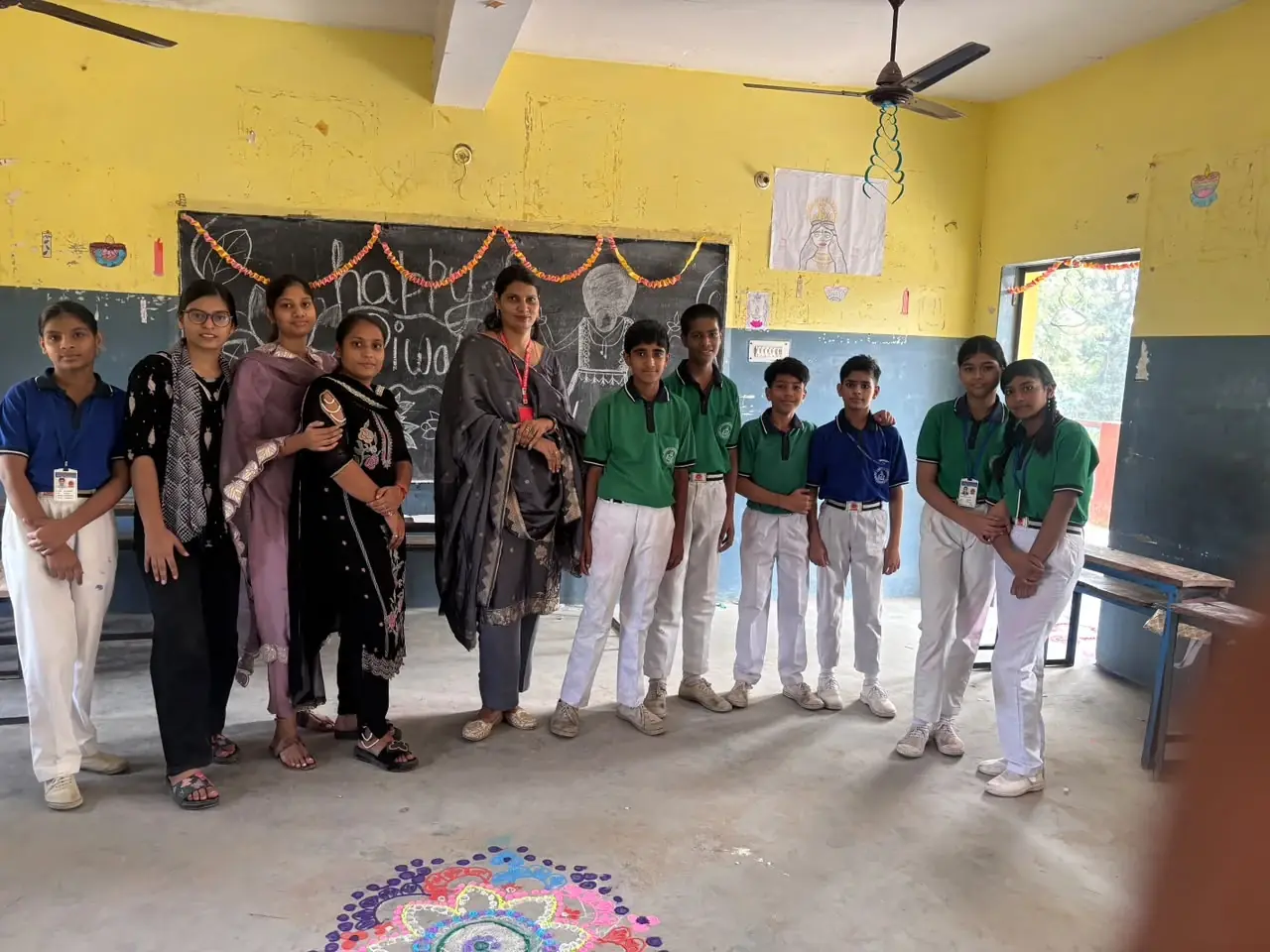Happy Diwali with our teachers and students